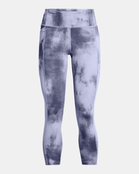 Women's UA Launch Printed Ankle Tights in Purple image number 4